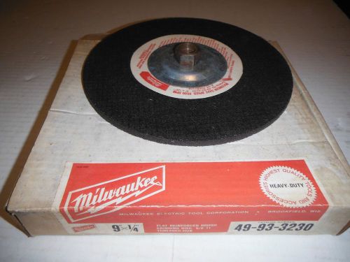 Milwaukee #49-93-3230 heavy duty grinding wheel disc 9&#034; x 1/4&#034; new in box for sale