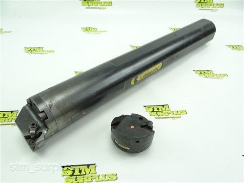 MONSTER! 2-1/2&#034; X 20&#034; KENNAMETAL  MODULAR INDEXABLE BORING BAR W/ EXTRA HEAD