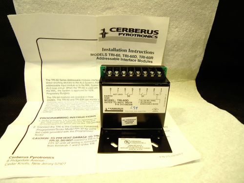 New  cerberus pyrotronics tri-60d  addressable interface module mxl mxlv mxl-iq for sale