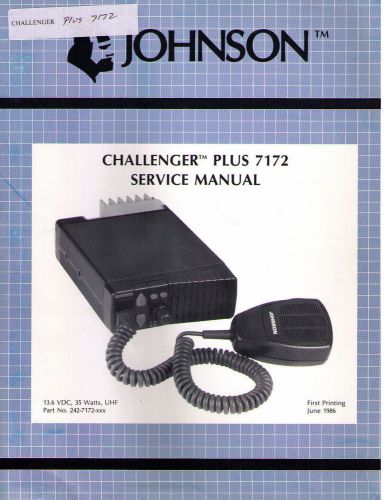 Johnson Service Manual CHALLENGER PLUS 7172