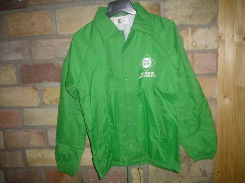 WINDBREAKER JACKET AMERICAN TREE FARM SIZE SMALL &#034;S&#034; MADE IN USA FORESTRY NWOT