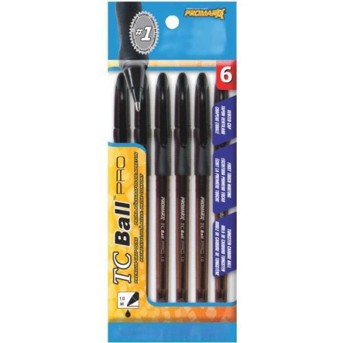 6 Pack Tc Bp Pro Black Pens BP64 Pack of 12