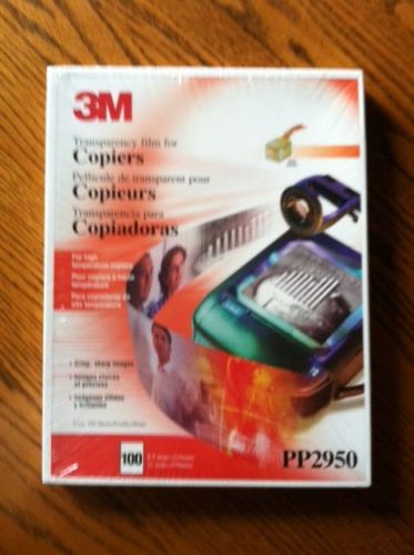 3M PP2950 Transparency Film for Copiers High Temp 100 Sheets Sealed