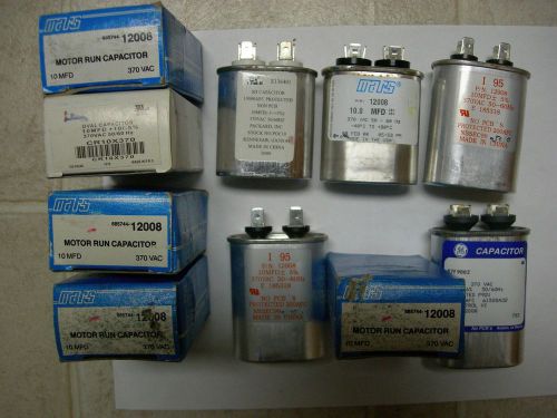Mars,G.E.and other brands of Run Capacitors 10uf X 370 volts .