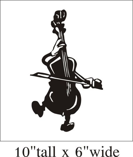 2X A Cello Playing Itself Funny Car Truck Bumper Vinyl Sticker Decal Gift -1944