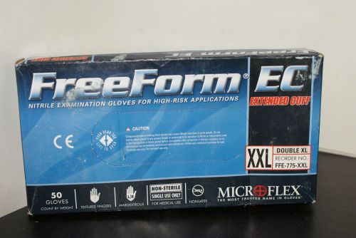 Microflex freeform ec nitrile glove powder free xxl 50 gloves for sale