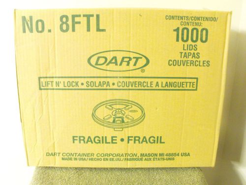 Dart # 8ftl lift and lock lids (1000) count for sale