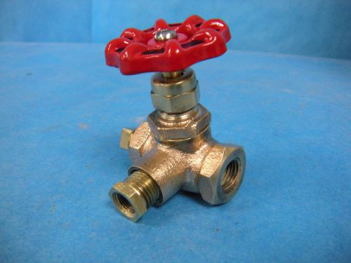 Nibco brass 3-way valve 1/4&#034; npt manual for sale
