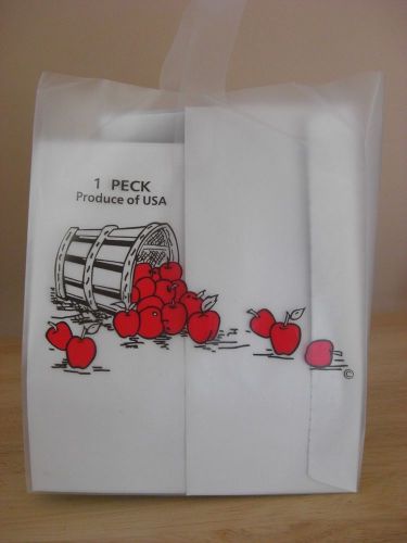 One Peck plastic Apple Bag with apple logo
