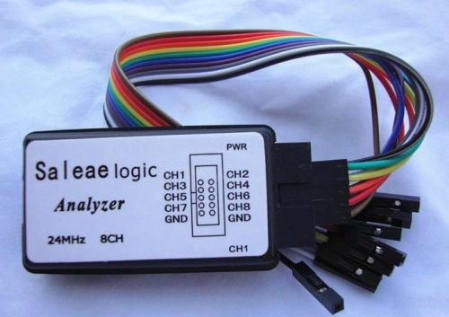 5pcs/lot 24MHz 8 Channel XD - 63 Saleae Logic Analyzer Free Shipping