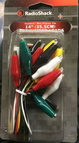 Radioshack 14&#039;&#039; (35.5cm) insulated test/jumper leads 278-1156 for sale