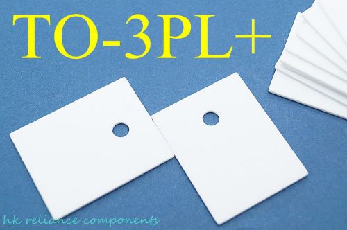 TO-3PL+ 22x30mm Ceramic Sheet Insulator for Transistor Heat Sink, 10 pcs