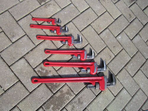 Ridgid Straight Pipe Wrenches 24&#034;, 18&#034; ,14&#034;,12&#034; ,10&#034;,8&#034;, HEAVY DUTY
