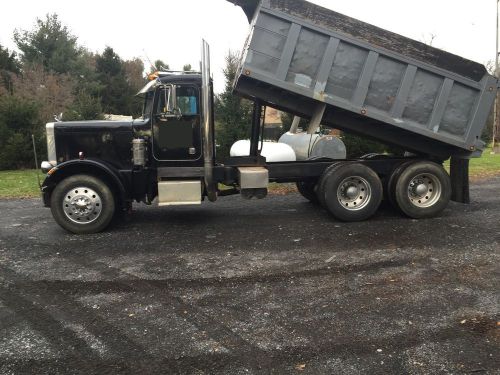 81&#039; Peterbilt 359 Dump Truck Tandem axle ten wheel steel body drop visor