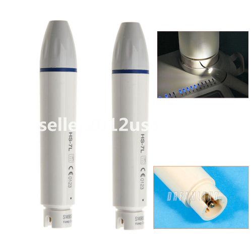 2X Dental LED Fiber Optic Ultrasonic Piezo Scaler Handpiece Fit DTE SATELEC Tips