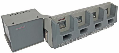 Symbol 3860 4-slot barcode scanner charger station dock cradle w/power supply for sale