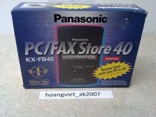 Panasonic KX-FB40 Receive faxes while your PC is off