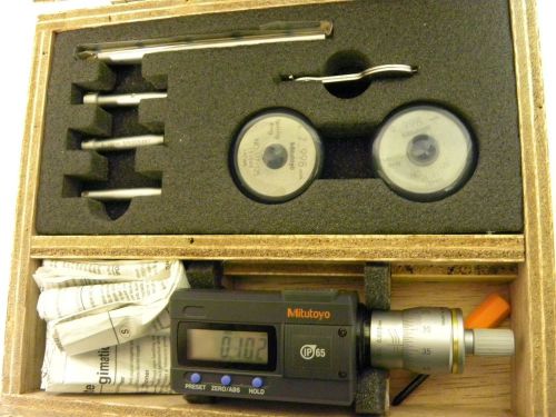 Mitutoyo 468-971 Digimatic Holtest LCD Inside Micrometer Interchangable Head Set