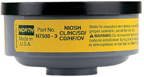 North n7500-3 acid gas organic vapor filter cartridge for 5400 5500 7400 (pair) for sale