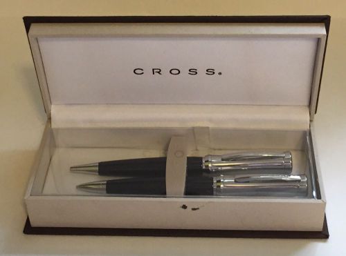 CROSS Chrome / Black Pen Pencil Set AT0181-2 Beauty NIB