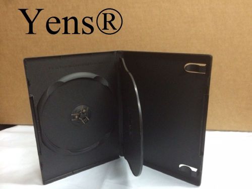 Yens® 20 Premium 3 Disc Black CD DVD Case 14MM Movie Box 20#BDVD3
