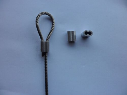 Aluminium talurit ferrules sleeve wire rope aluminum double ferrule cable stops for sale