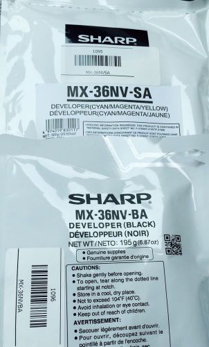 MX-36NV-SA, MX-36NV-BA 4 Color Developer Set OEM NEW