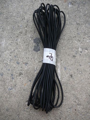 Black MICRO Nylon coated rubber rope shock cord 4mm x 20&#039; MINI Bungee