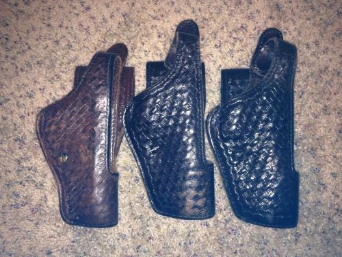 Don Hume Right Handed Brown Basketweave Duty Holster