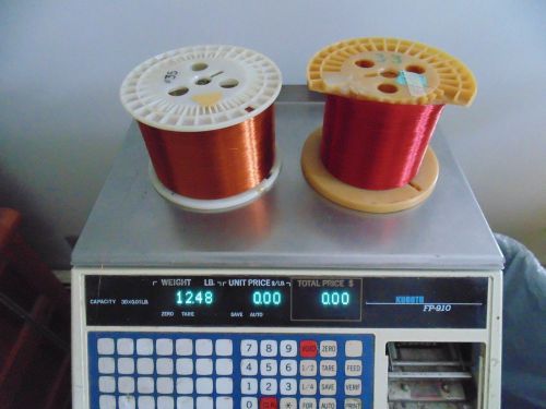Magnet Wire, Enameled Copper,  33 AWG gauge &amp; 35 AWG 12.48 lbs 2 spools