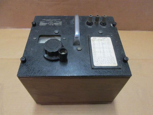 General Radio Co Precision Capacitor Type 722-D 110 &amp; 1100