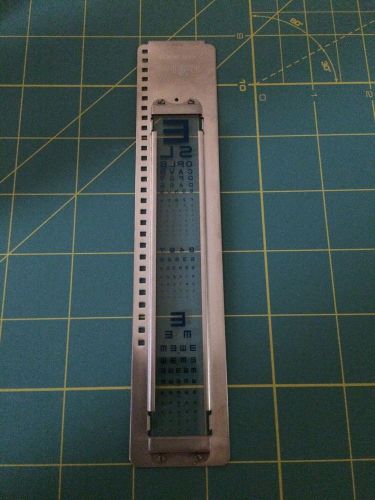 Reichert eye chart projector slide - Great Shape!