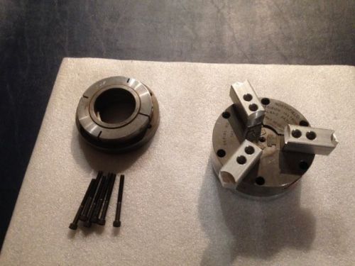 Northfield Model 400 Precision Air Chuck w/Al Jaws and Mounting Plate