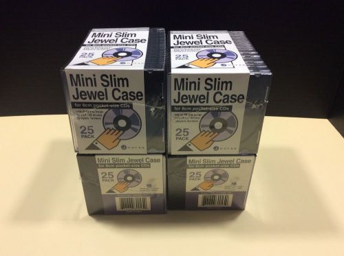 SLIM MINI JEWEL CASE PACK OF 25 PER PACKAGE FOR MINI CD&#039;s