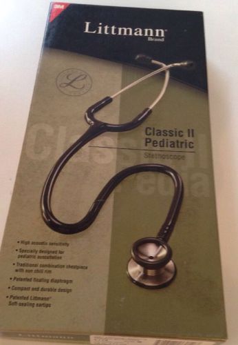 Littmann Classic II Pediatric Stethoscope Black Original Box