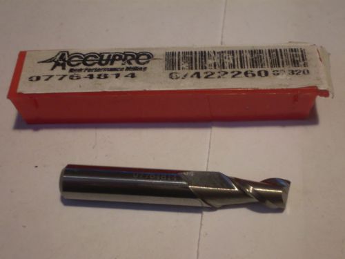 1  pc accupro 2 fl stub 17/64 carbide end mill 5/16 shank for sale