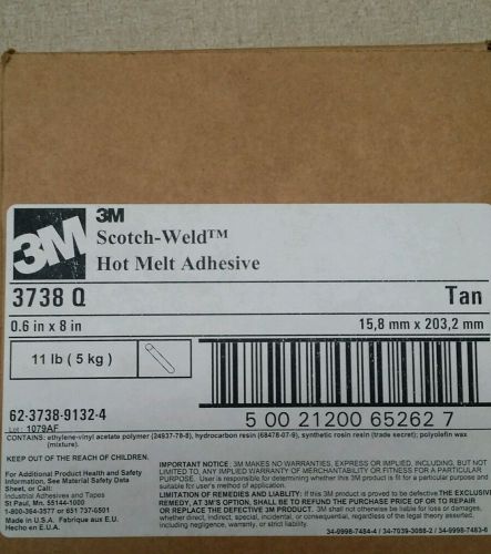 Hot Melt Adh, 5/8Inx8In, 11 lb, PK165