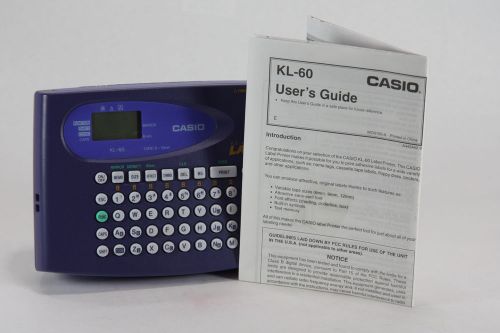 Casio KL-60 Label Maker with Bundled Extra Cartridge