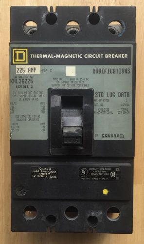 Circuit Breaker 225 Amp Square D: KAL36225