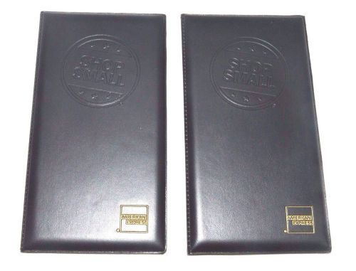 2- American Express Shop Small Black Waitress Pad CC Holder,Order Pad Book AM2
