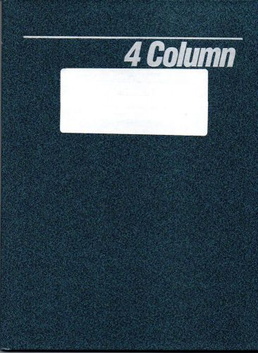 National 56-304 4 Column Columnar Book, Granite Series, 9-1/4 x 7&#034;, 80 Pages