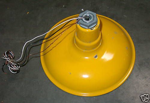 Classic Dome 12&#034; Industrial Lighting Fixture Yellow