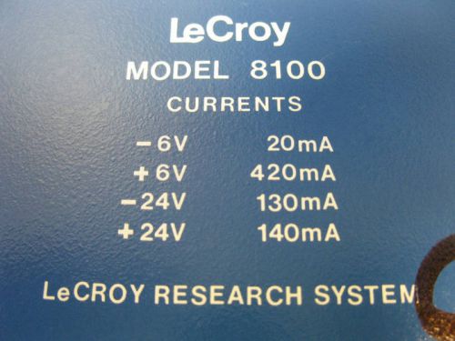LeCroy 8100 D.P. AMP CAMAC Module
