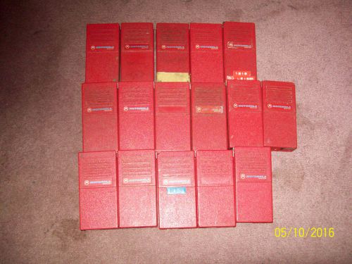 Motorola Vintage Minitor I Pagers with Rare Red Cases---18 Matched Units