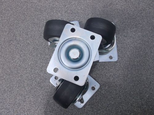 4 swivel casters nylon with ball rolling wheels, 92mm plate for sale