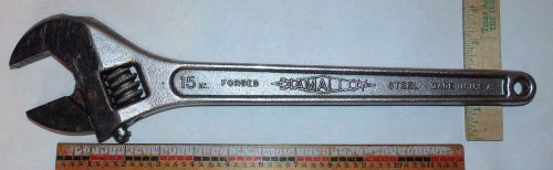Vintage Diamalloy 15&#034; Crescent Wrench DIAMOND TOOL AND HORSESHOE CO. DULUTH,MINN