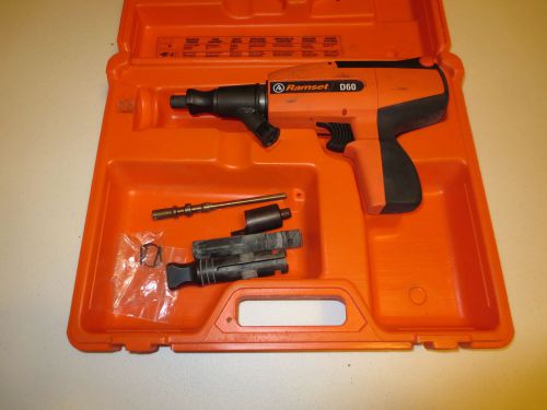 Ramset D60 Powder Actuated Fastening Systems Nail Gun Kit With Case