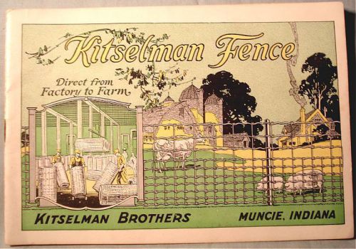 1917 factory to farm  fence fencing catalog barbed wire barb cattle hog muncie for sale