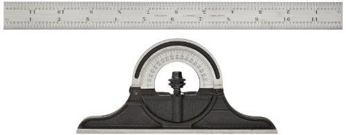 Starrett 491-12-4r bevel protractor, protractor head, reversible, black wrinkle for sale