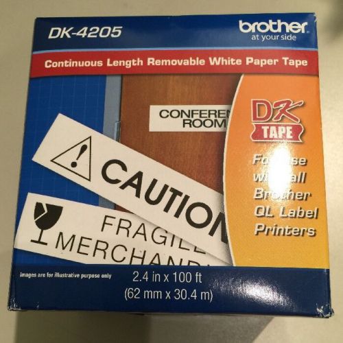 BROTHER DK4205 INTERNATIONAL CONT REMOVABLE PAPER LABEL